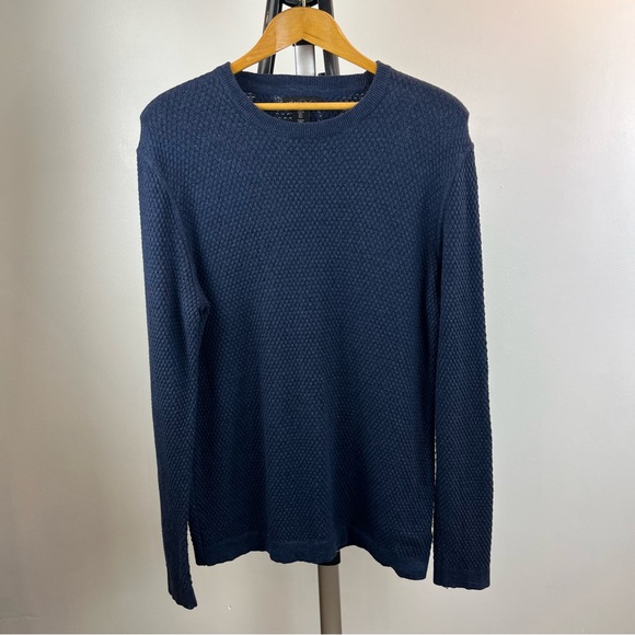 Art of Rhetoric Men's Navy Blue Large Knit Sweater - Picture 1 of 7